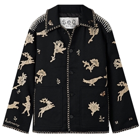 Sea New York MIKA Applique Jacket, Black 